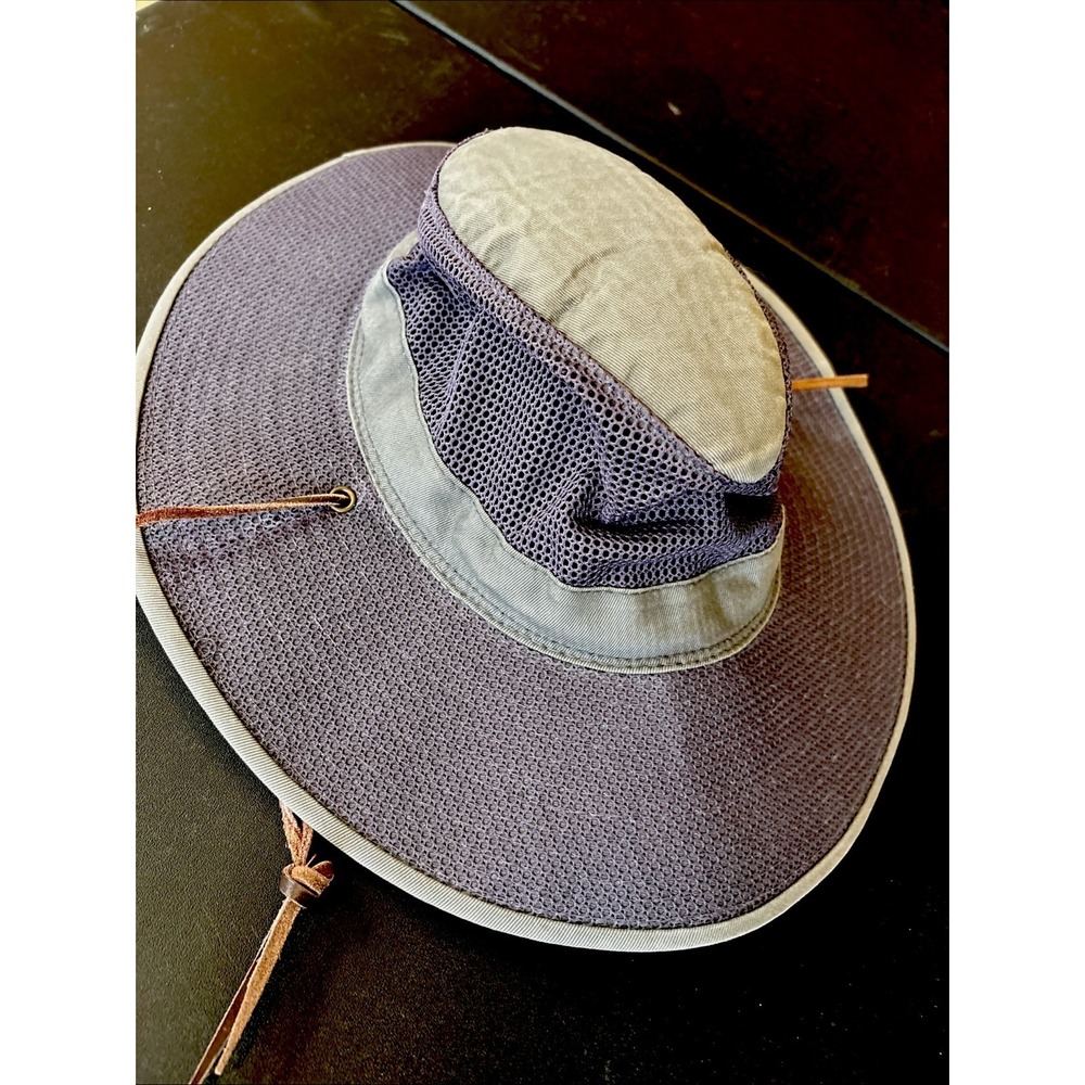 DULUTH TRADING CO Grey MESH TRAPPER SUN HAT CAP SZ S SMALL